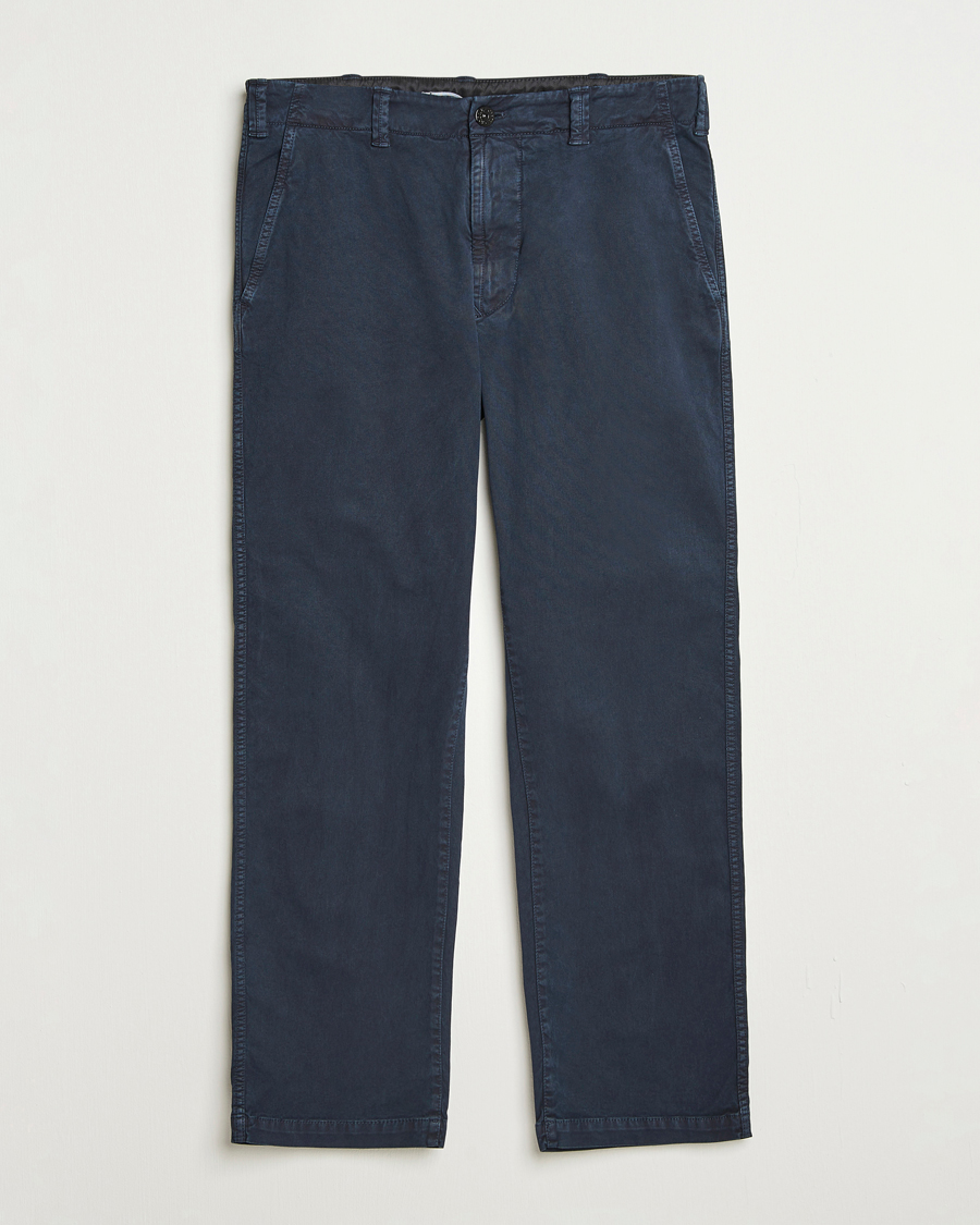 Herr | Byxor | Stone Island | Cotton Twill Stretch Chino Navy