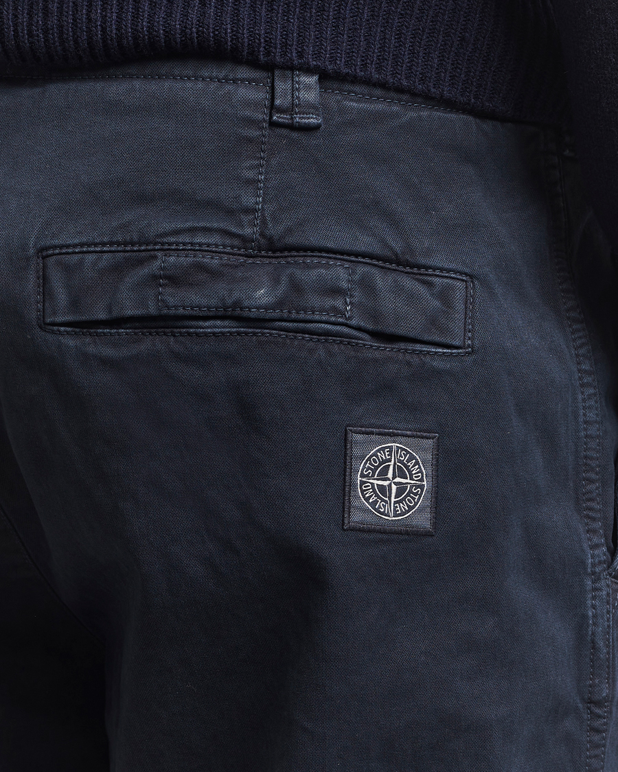 Herr | Byxor | Stone Island | Cotton Twill Stretch Chino Navy