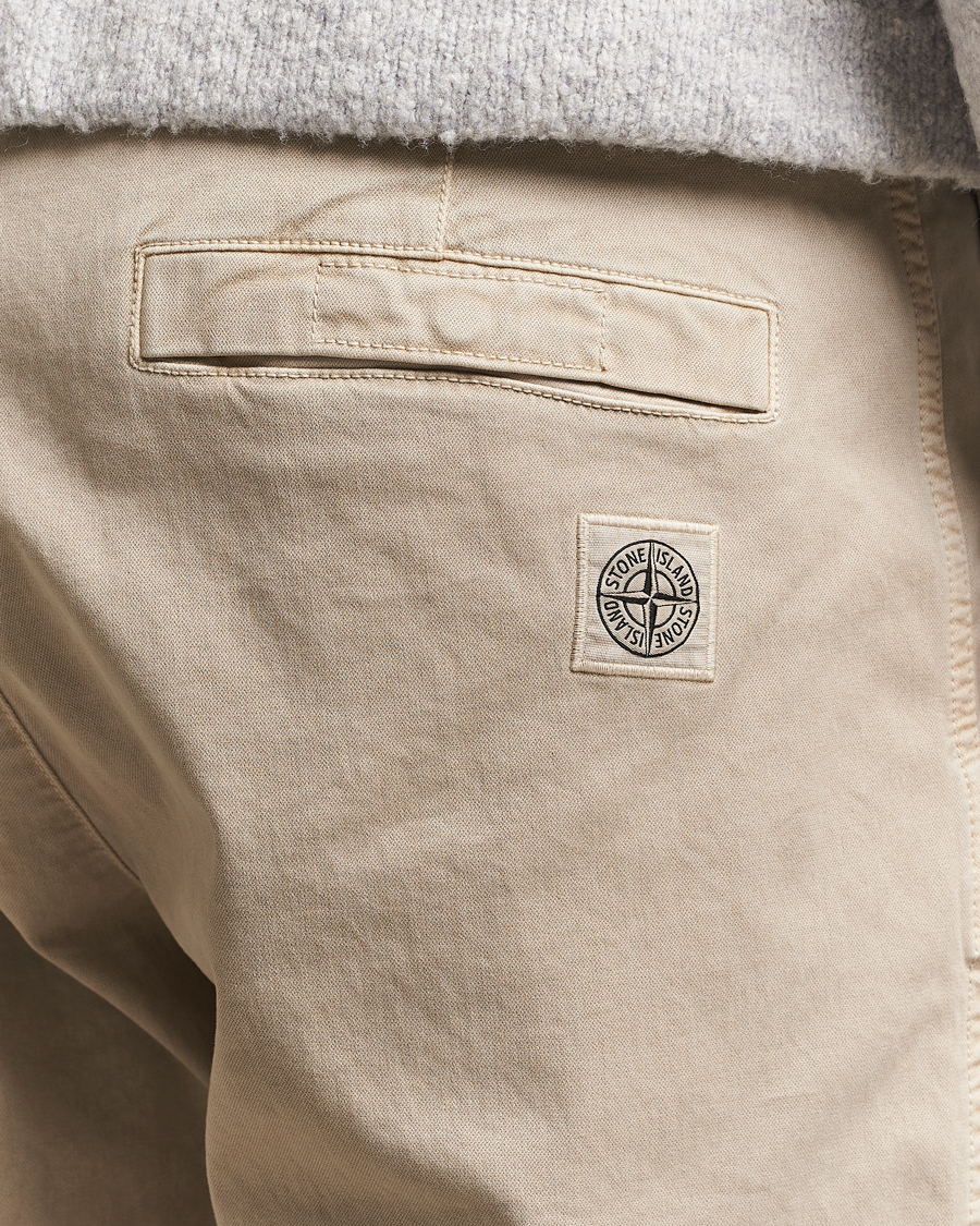 Herr | Byxor | Stone Island | Cotton Twill Stretch Chino Desert