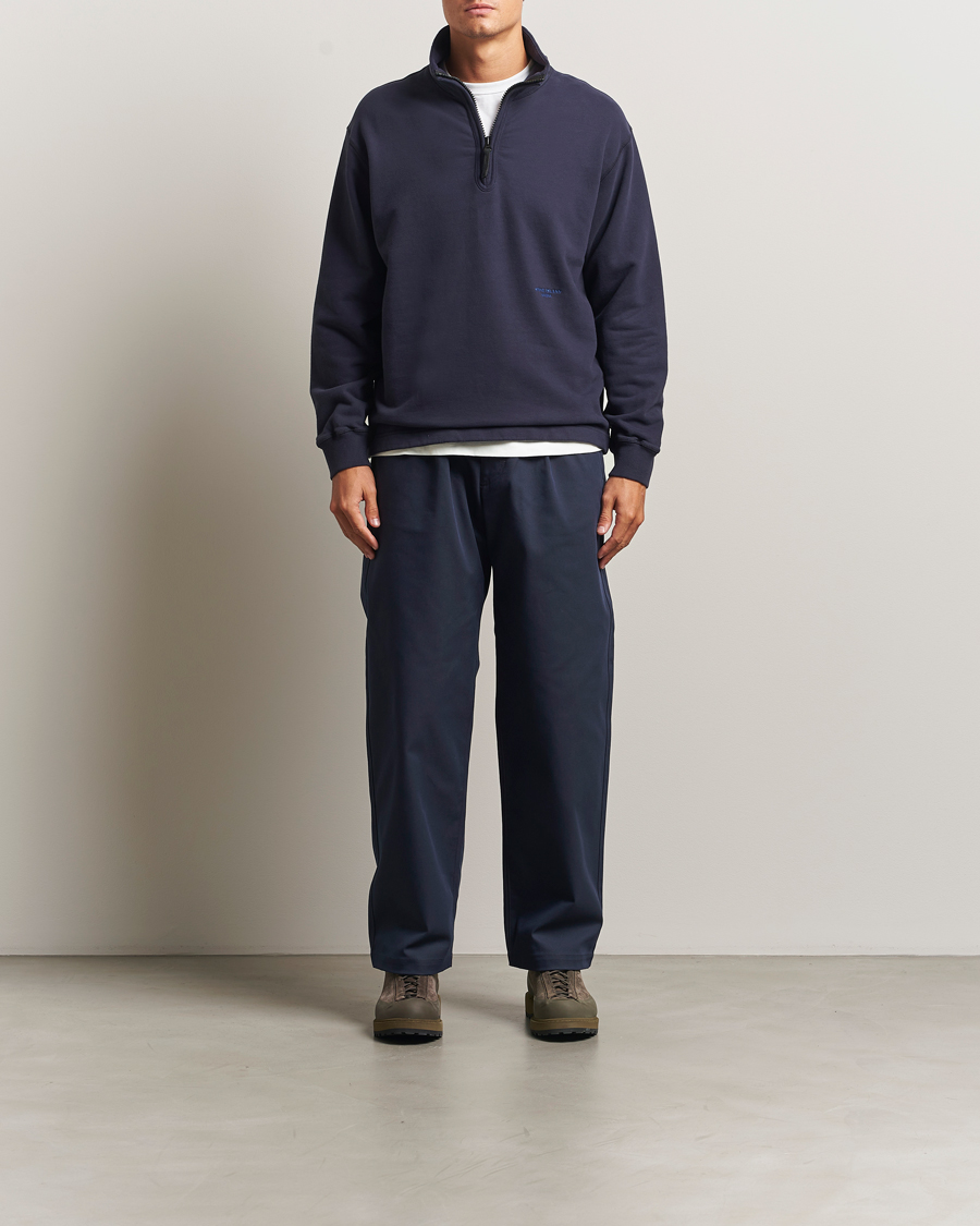 Herr | Byxor | Stone Island | Marina Yard Dyed Stretch Gabardine Trousers Navy