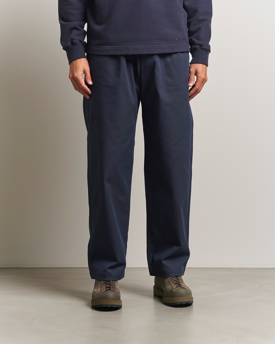 Herr | Byxor | Stone Island | Marina Yard Dyed Stretch Gabardine Trousers Navy
