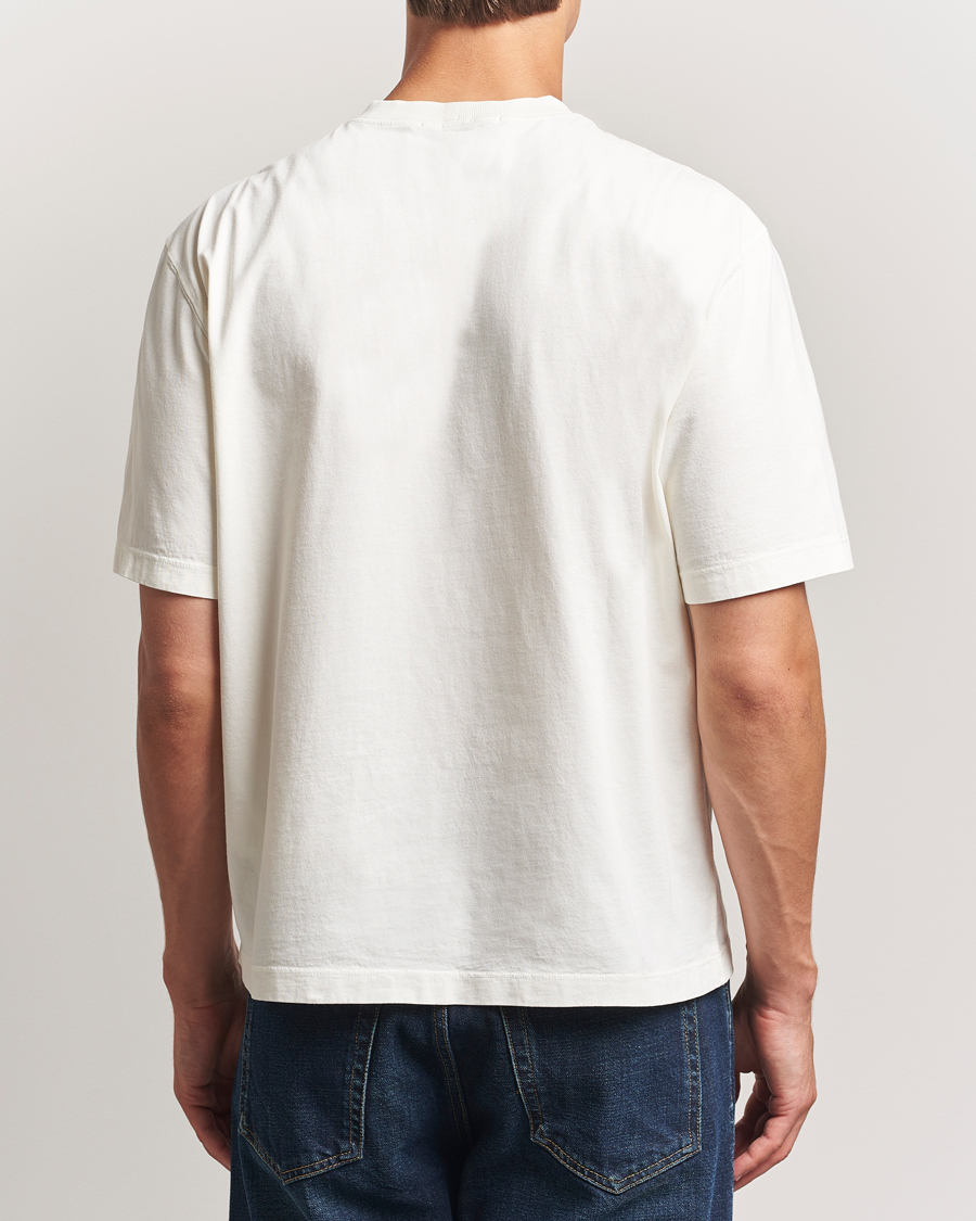 Herr | T-Shirts | Stone Island | Combed Organic Cotton T-Shirt Ivory
