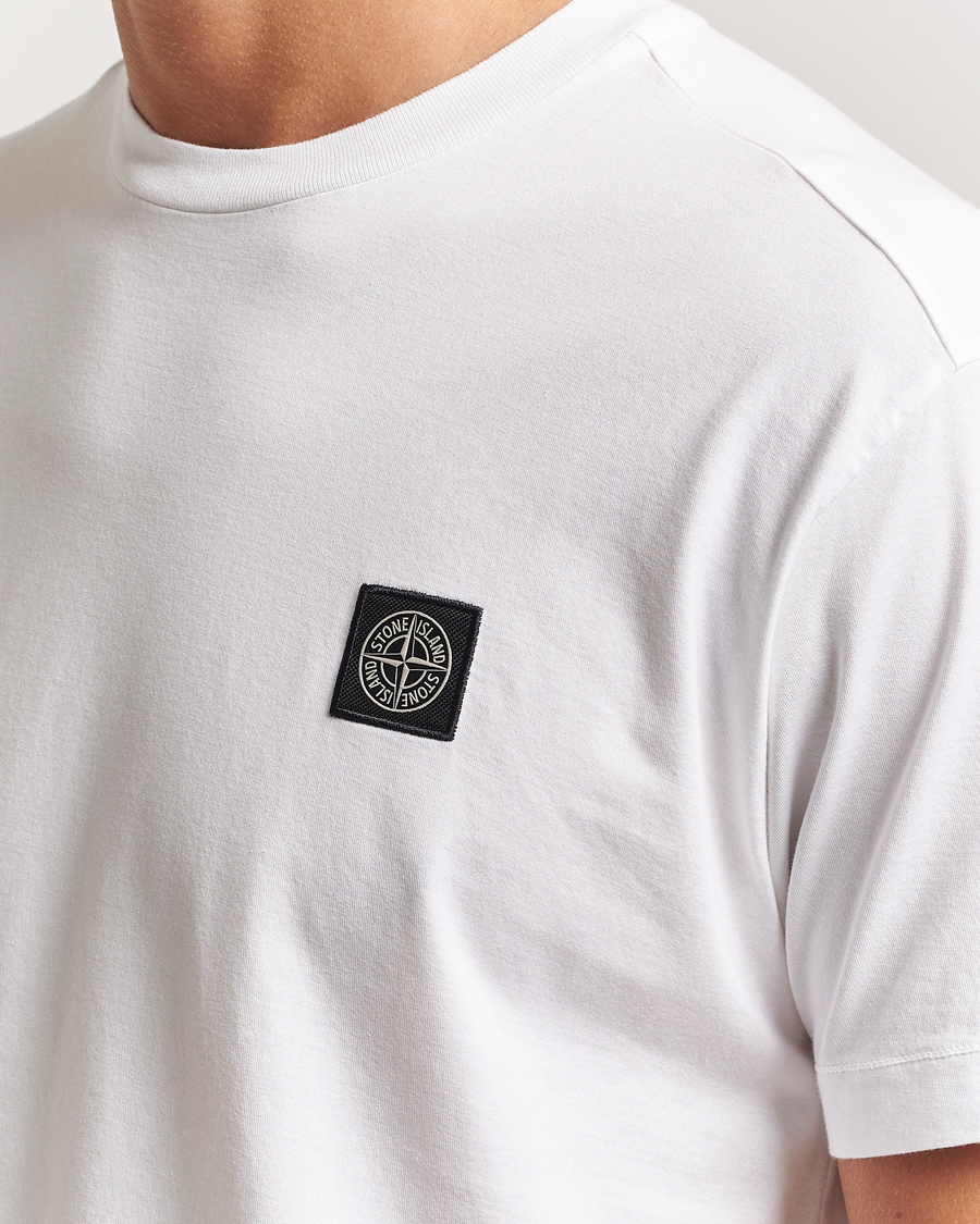 Herr | T-Shirts | Stone Island | Garment Dyed Cotton Jersey T-Shirt White
