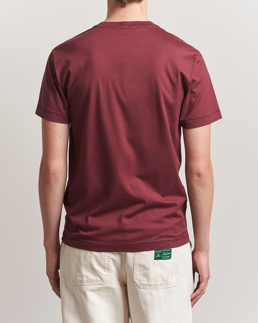 Herr | T-Shirts | Stone Island | Garment Dyed Cotton Jersey T-Shirt Burgundy