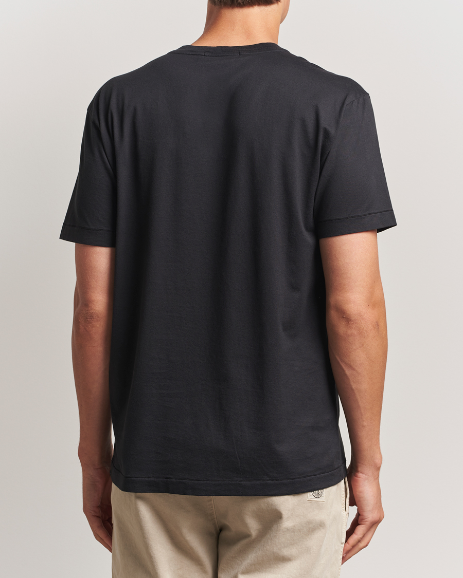 Herr | T-Shirts | Stone Island | Garment Dyed Cotton Jersey T-Shirt Black