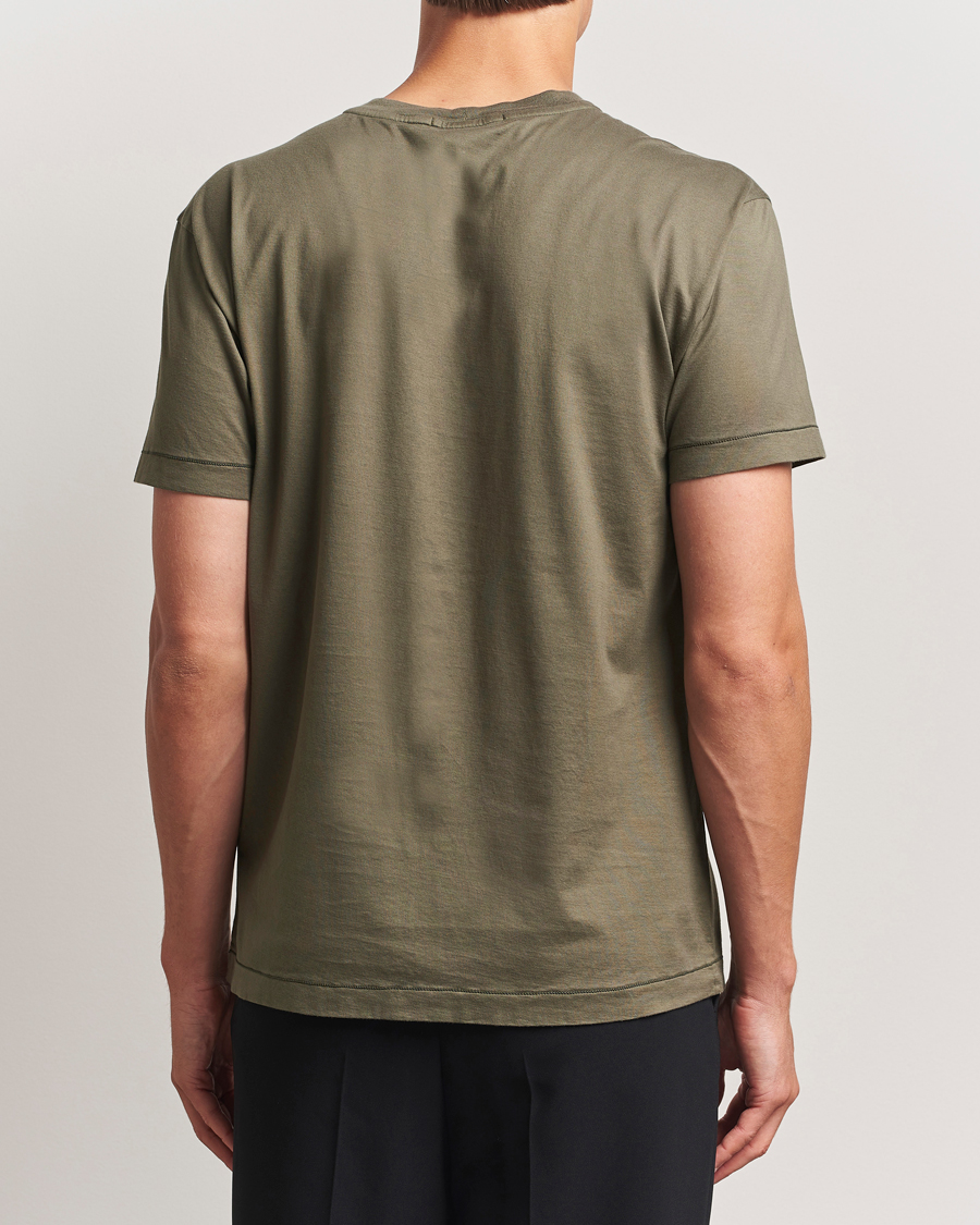 Herr | T-Shirts | Stone Island | Garment Dyed Cotton Jersey T-Shirt Military Green