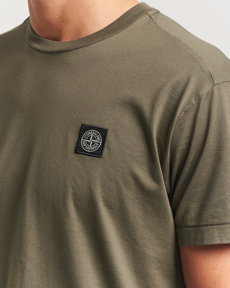 Herr | T-Shirts | Stone Island | Garment Dyed Cotton Jersey T-Shirt Military Green