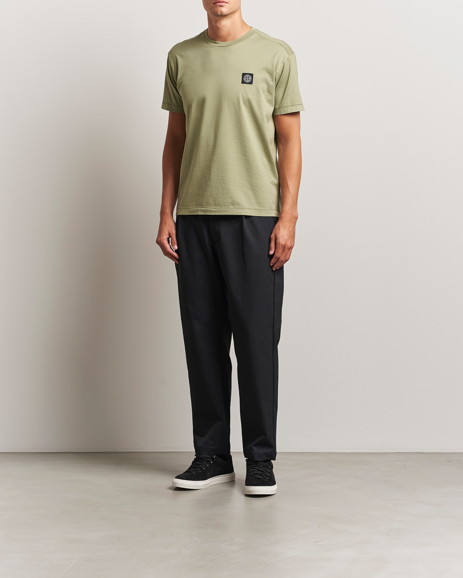 Herr | T-Shirts | Stone Island | Garment Dyed Cotton Jersey T-Shirt Sage