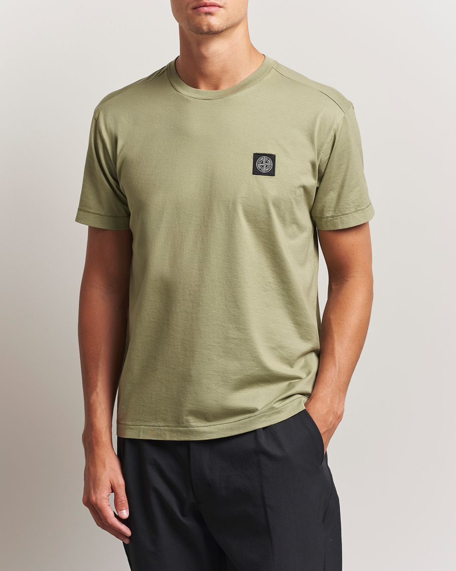 Herr | T-Shirts | Stone Island | Garment Dyed Cotton Jersey T-Shirt Sage