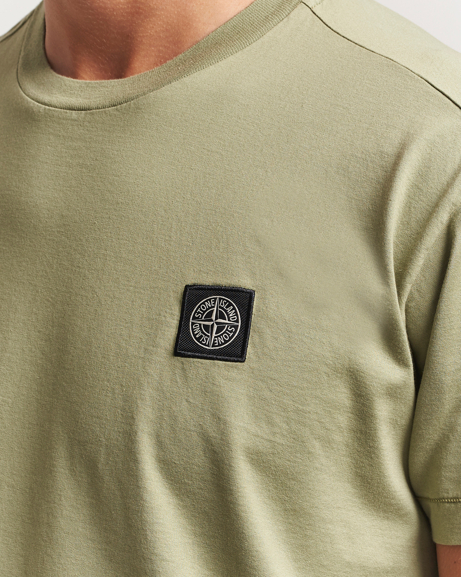 Herr | T-Shirts | Stone Island | Garment Dyed Cotton Jersey T-Shirt Sage