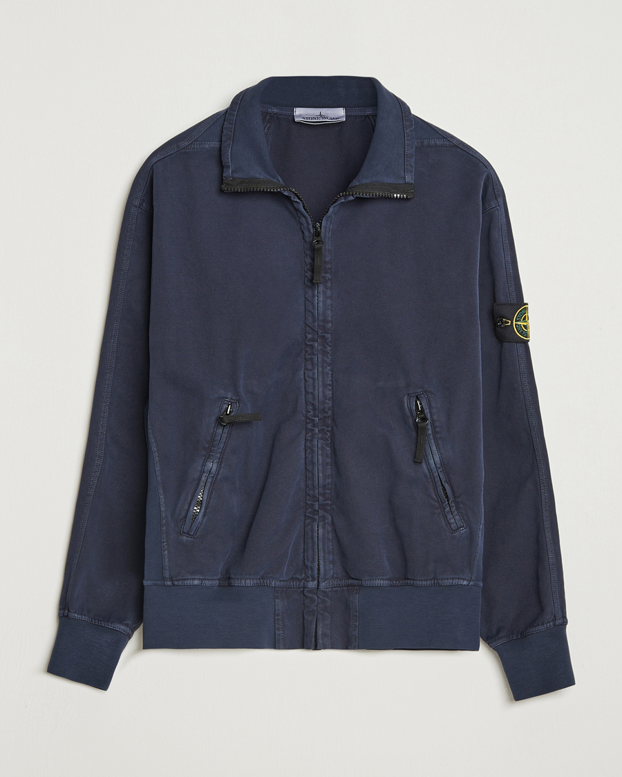 Herr | Jackor | Stone Island | Organic Panama Cotton Track Jacket Ink