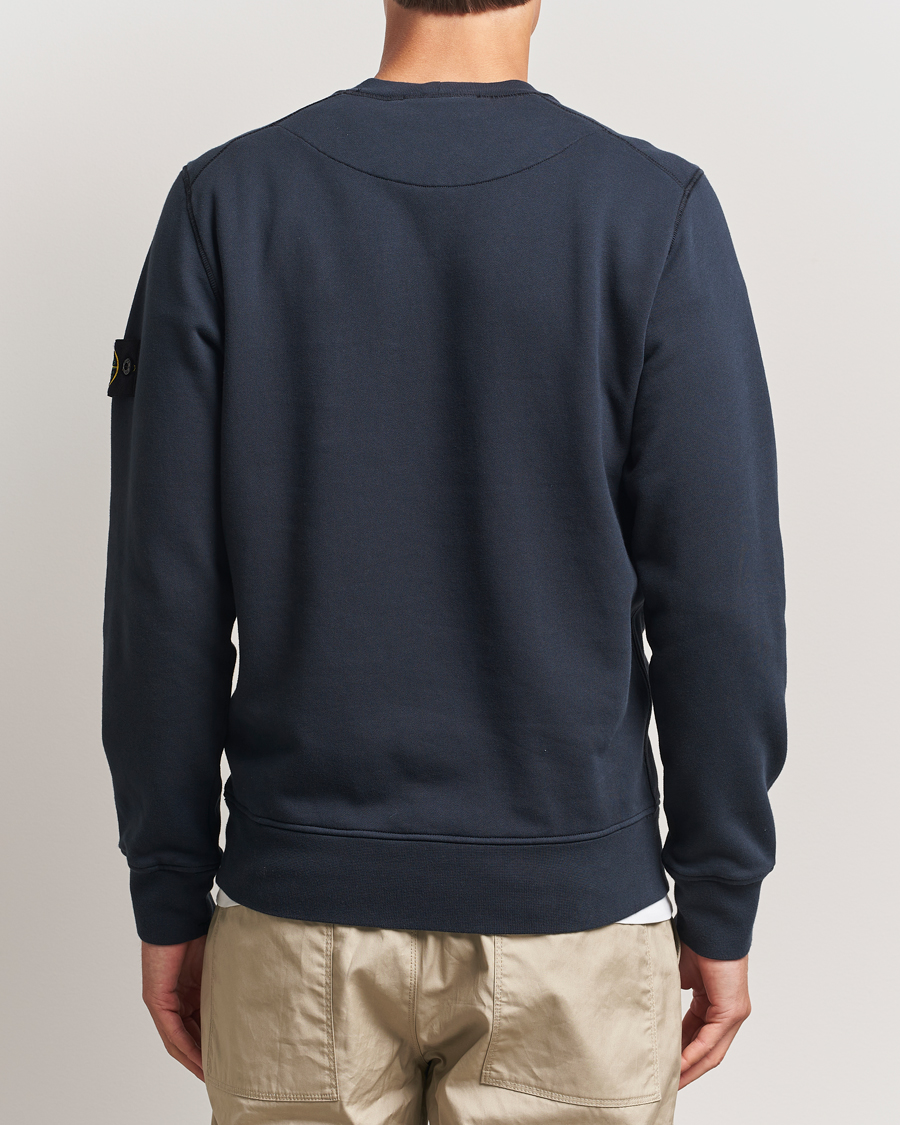 Herr | Tröjor | Stone Island | Garment Dyed Fleece Sweatshirt Navy
