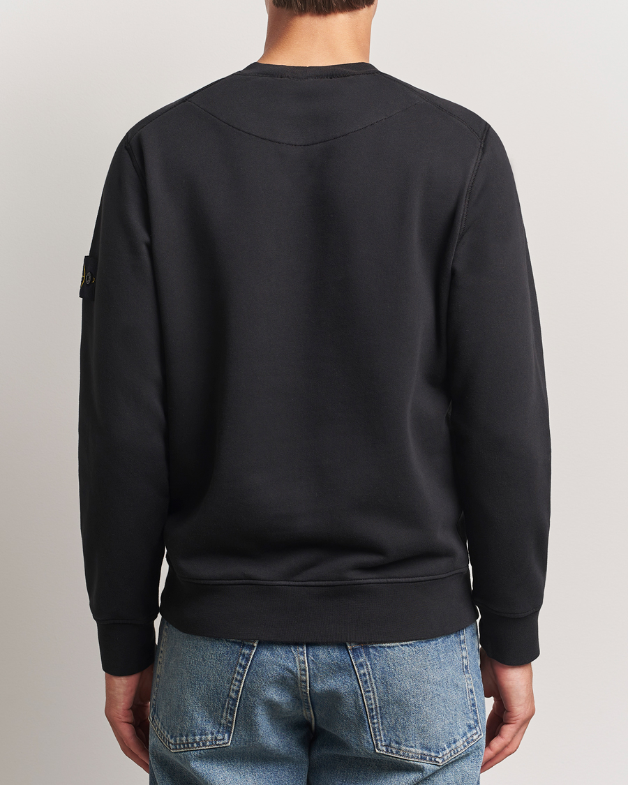 Herr | Tröjor | Stone Island | Garment Dyed Fleece Sweatshirt Black