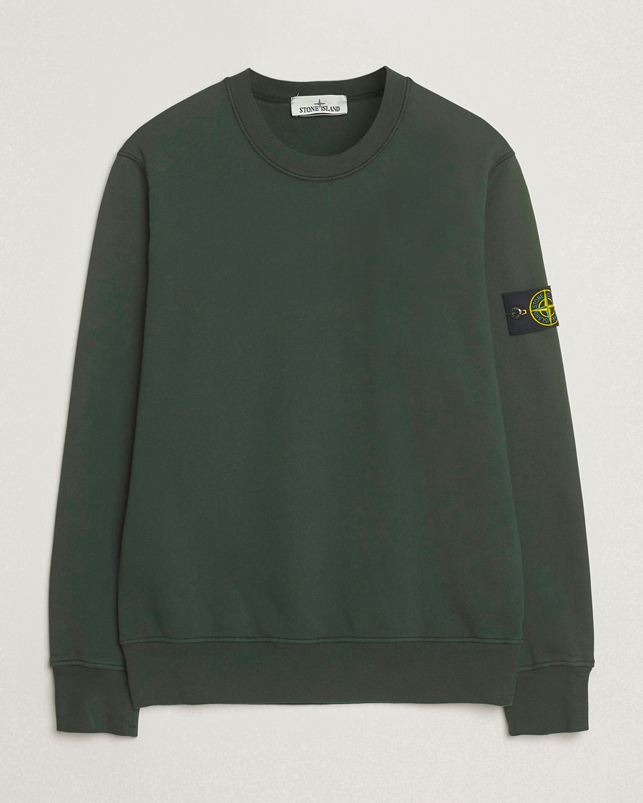 Herr | Tröjor | Stone Island | Garment Dyed Fleece Sweatshirt Juniper
