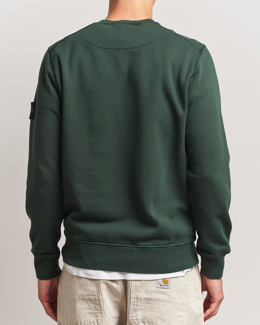 Herr | Tröjor | Stone Island | Garment Dyed Fleece Sweatshirt Juniper