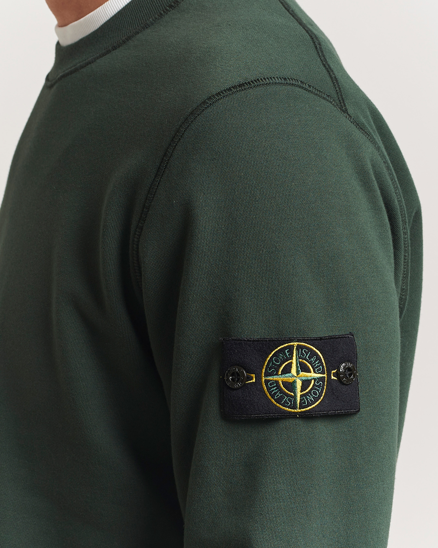 Herr | Tröjor | Stone Island | Garment Dyed Fleece Sweatshirt Juniper