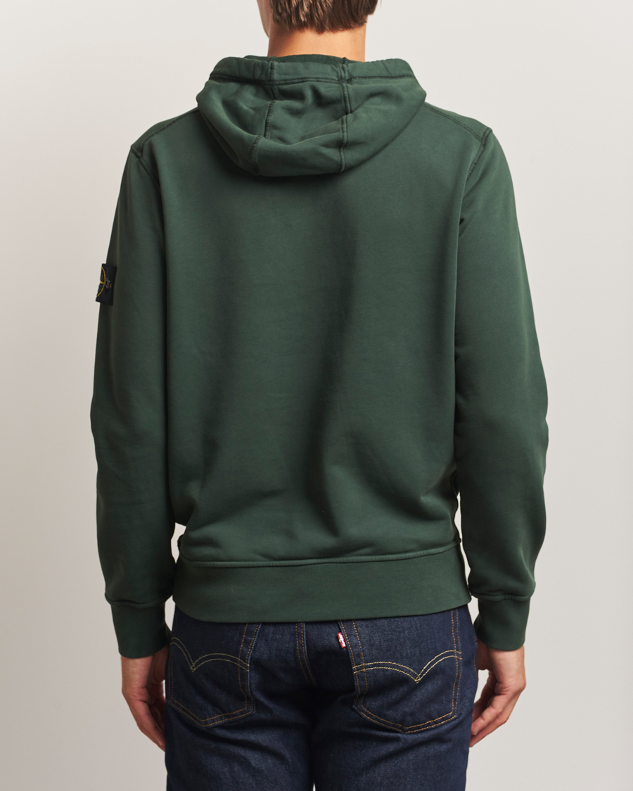 Herr | Tröjor | Stone Island | Garment Dyed Fleece Hood Juniper