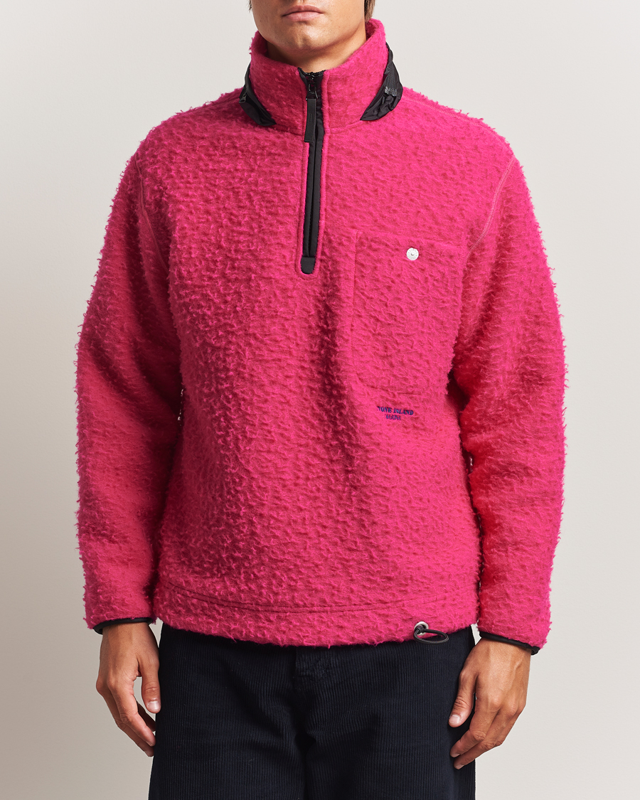 Herr | Tröjor | Stone Island | Marina Ratteen Wool Half-Zip Fuxia