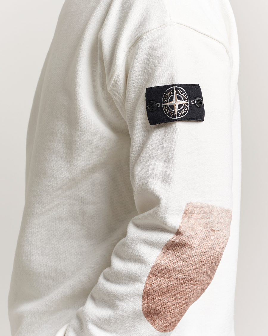 Herr | Tröjor | Stone Island | RAW Knitted Cotton Crew Neck Natural
