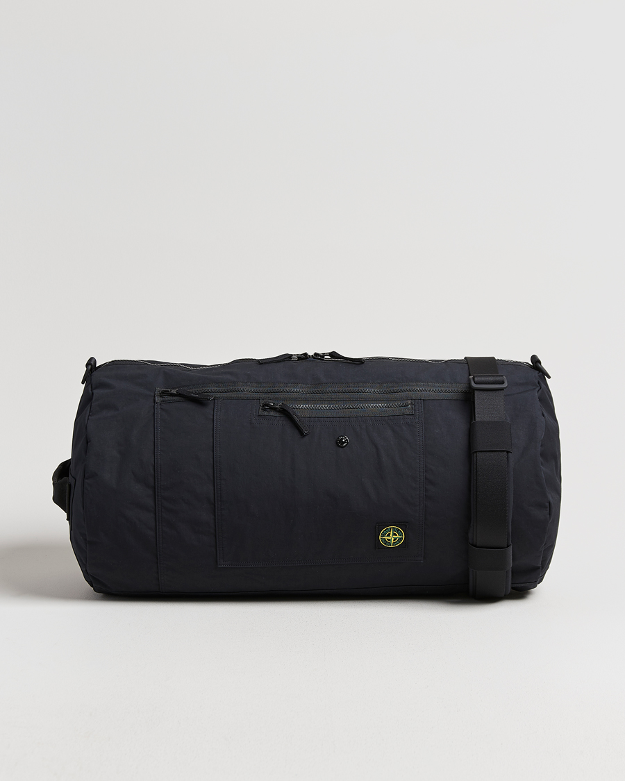Herr | Väskor | Stone Island | Aluminum Tela Cotton Ripstop Weekendbag Black