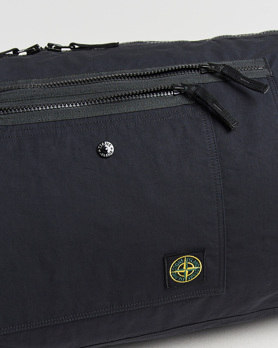 Herr | Väskor | Stone Island | Aluminum Tela Cotton Ripstop Weekendbag Black
