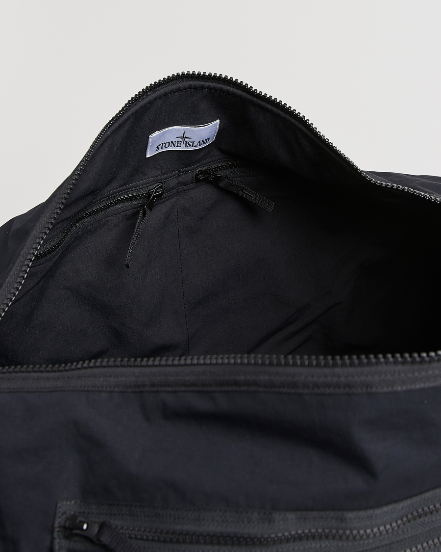 Herr | Väskor | Stone Island | Aluminum Tela Cotton Ripstop Weekendbag Black