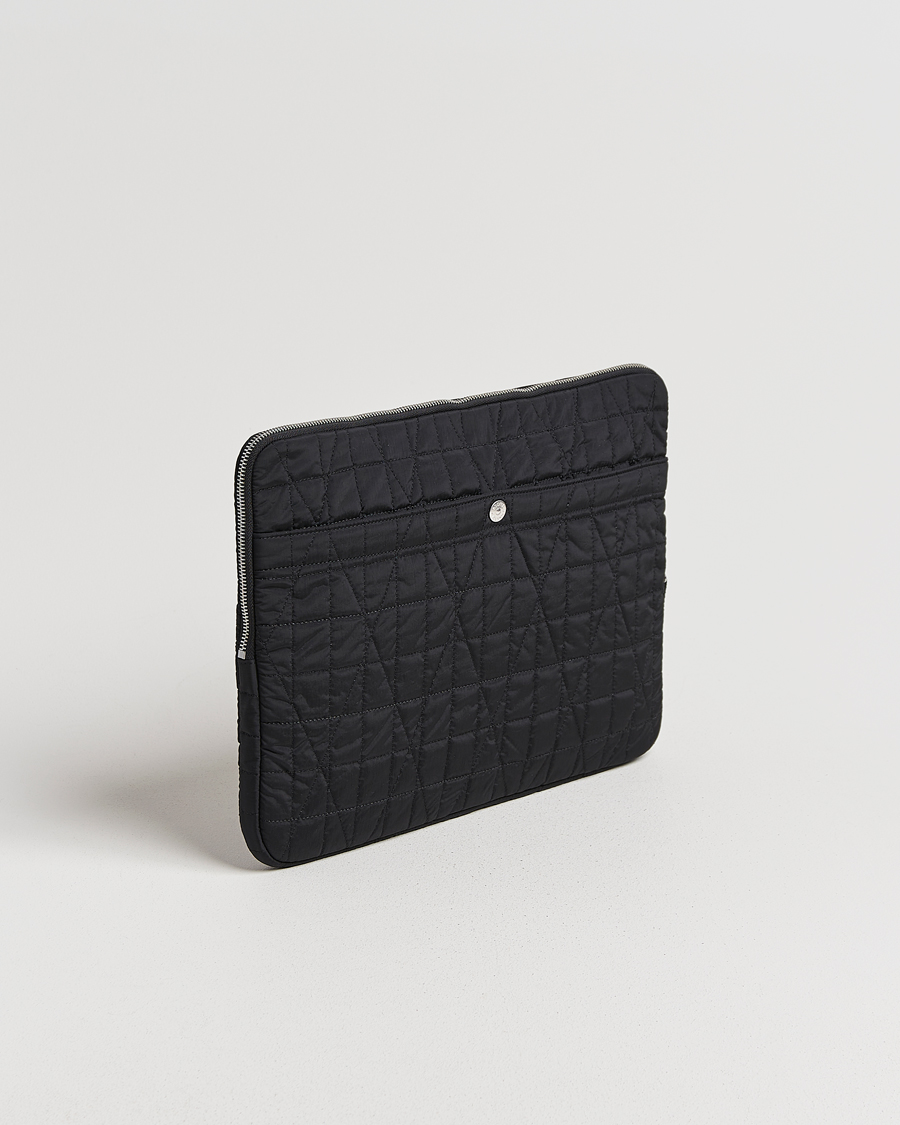 Herr | Väskor | Stone Island | Quilted Nylon Metal Laptop Case Black