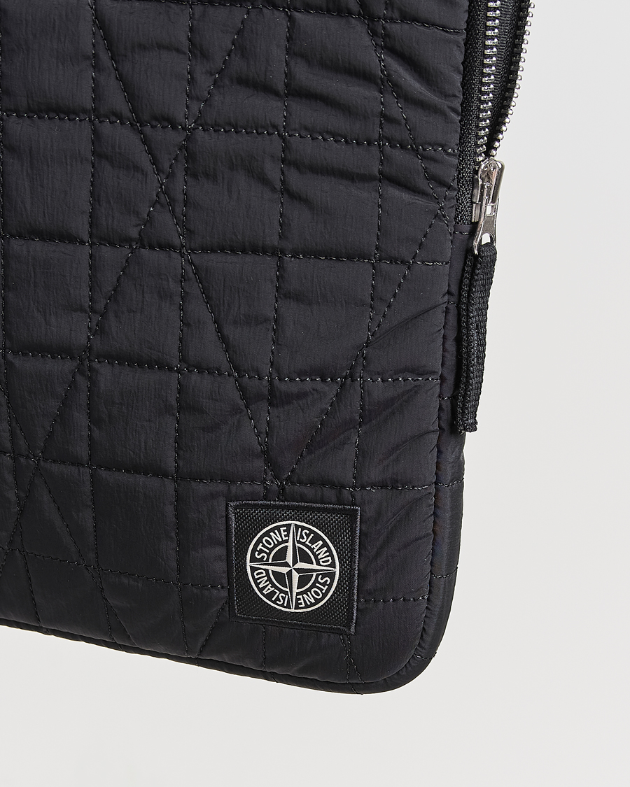 Herr | Väskor | Stone Island | Quilted Nylon Metal Laptop Case Black