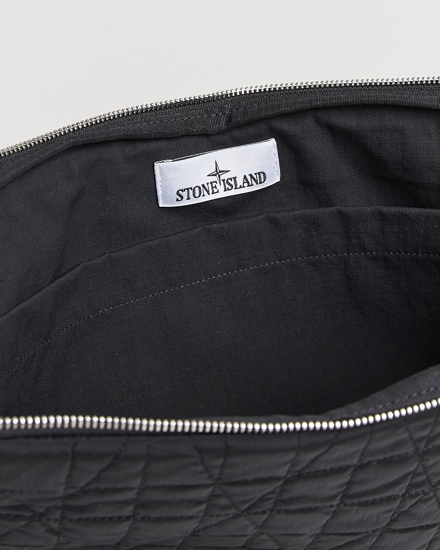 Herr | Väskor | Stone Island | Quilted Nylon Metal Laptop Case Black
