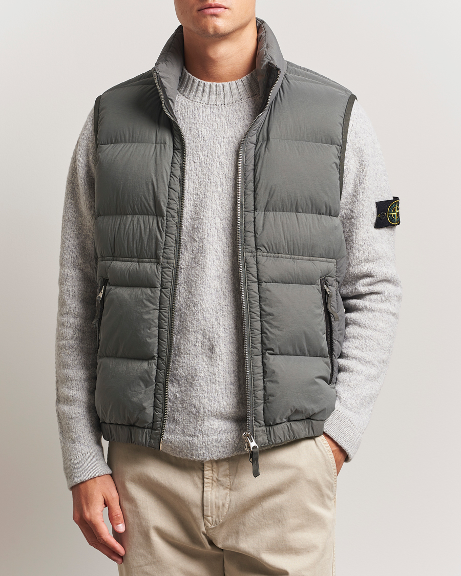 Herr | Västar | Stone Island | Seamless Tunnel Nylon Down Vest Cement