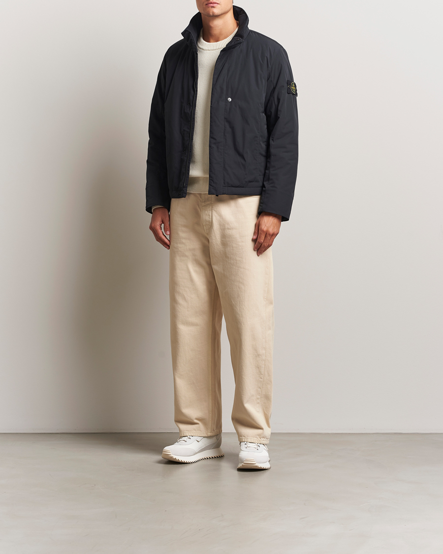 Herr | Jackor | Stone Island | Micro Twill Padded Jacket Black