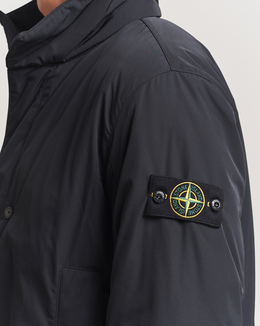 Herr | Jackor | Stone Island | Micro Twill Padded Jacket Black