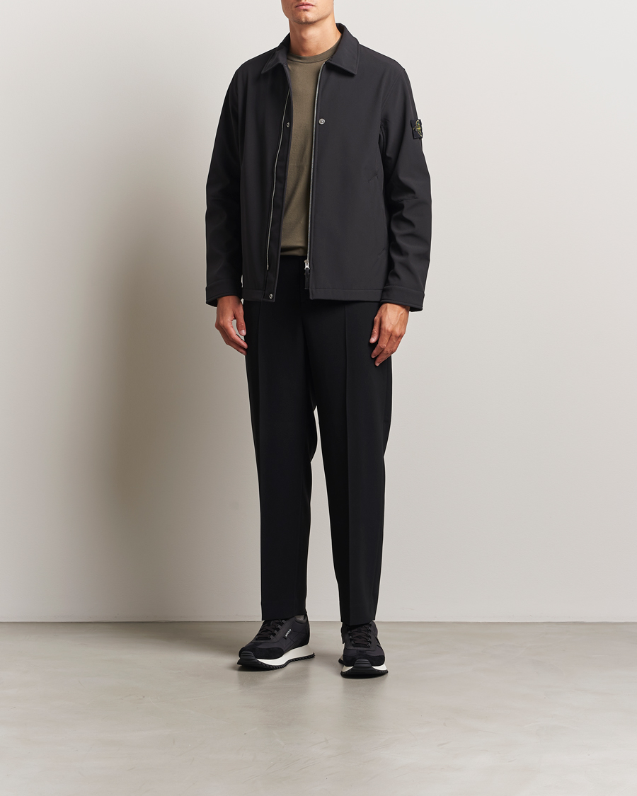 Herr | Jackor | Stone Island | Soft Shell Shirt Jacket Black