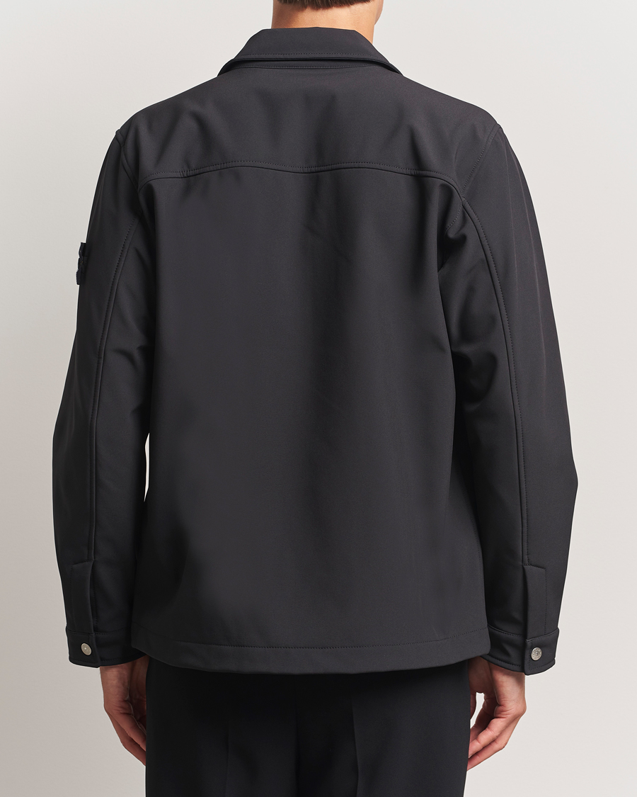 Herr | Jackor | Stone Island | Soft Shell Shirt Jacket Black