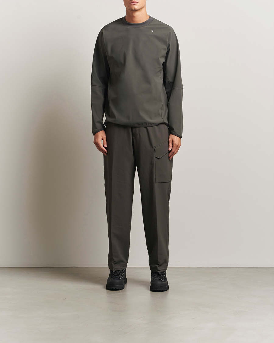 Herr | Byxor | Stone Island | Stellina Nylon Stretch Cargo Joggers Lead Grey