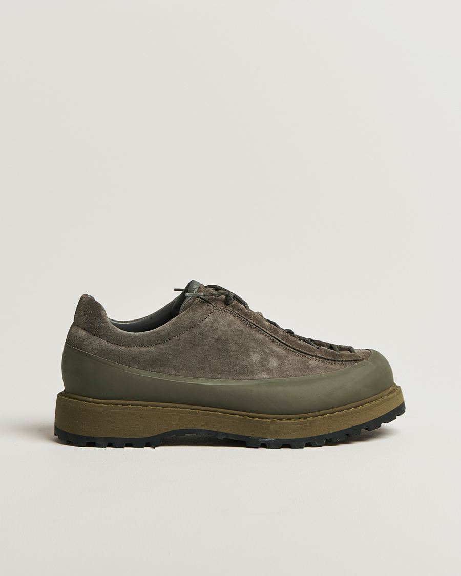 Herr | Sneakers | Stone Island | Low Top Suede Sneakers Military Green