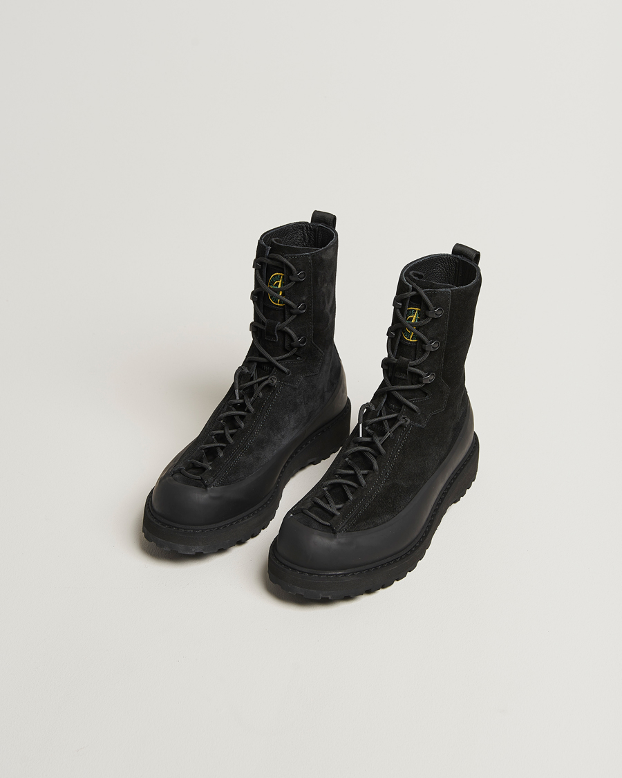Herr | Kängor | Stone Island | Suede Hiking Boots Black