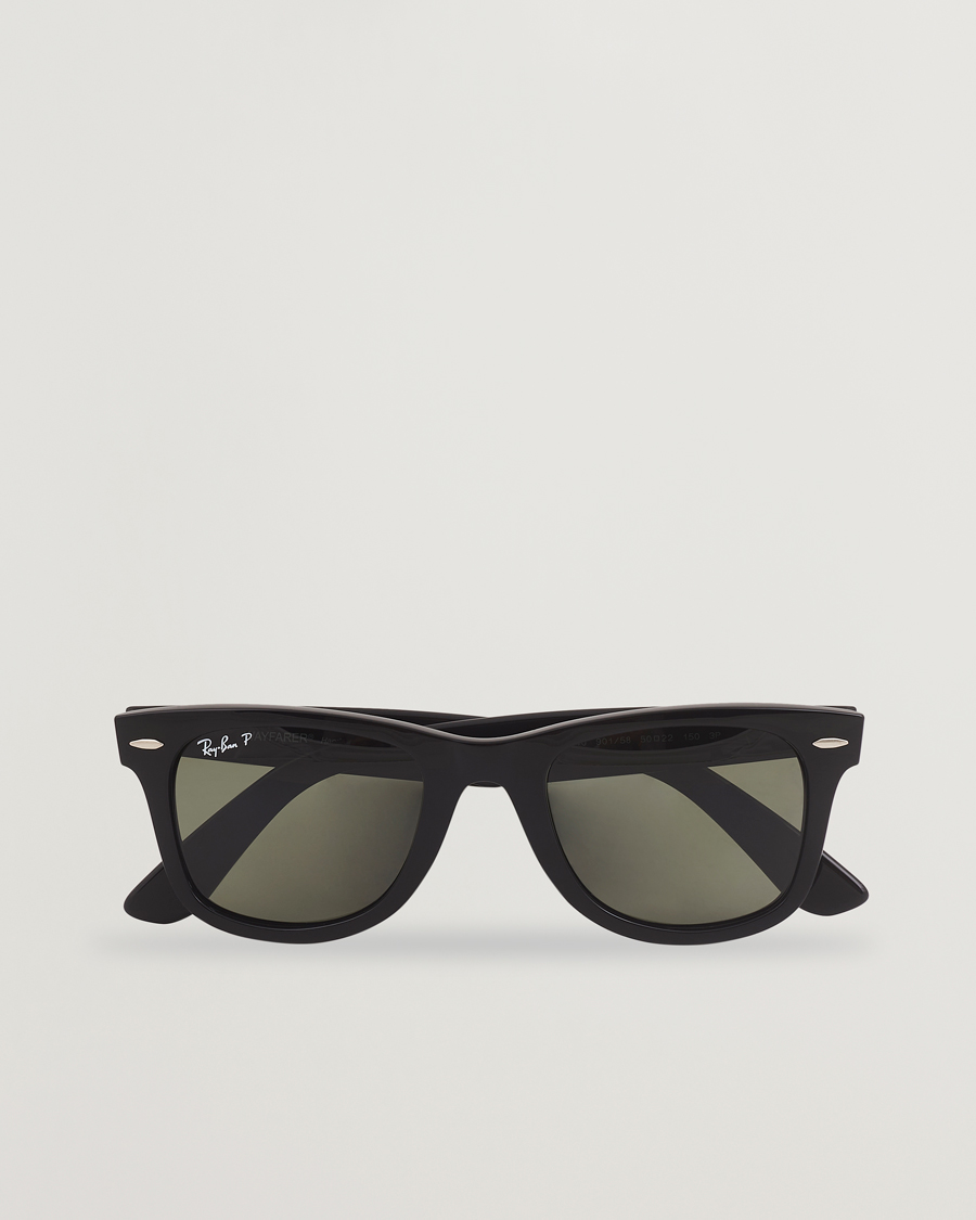 Herr | Solglasögon | Ray-Ban | Original Wayfarer Polarized Sunglasses Black/Green
