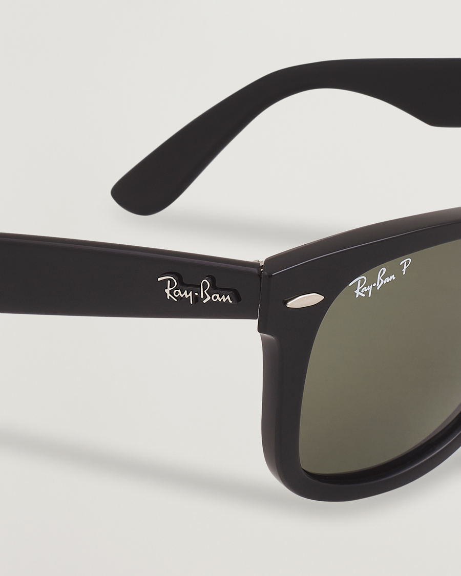 Herr | Solglasögon | Ray-Ban | Original Wayfarer Polarized Sunglasses Black/Green