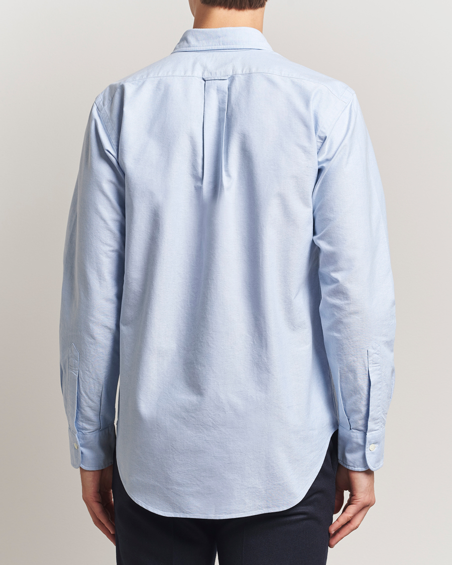 Herr | Skjortor | Kamakura Shirts | Vintagy Ivy Straight Collar Oxford Shirt Light Blue