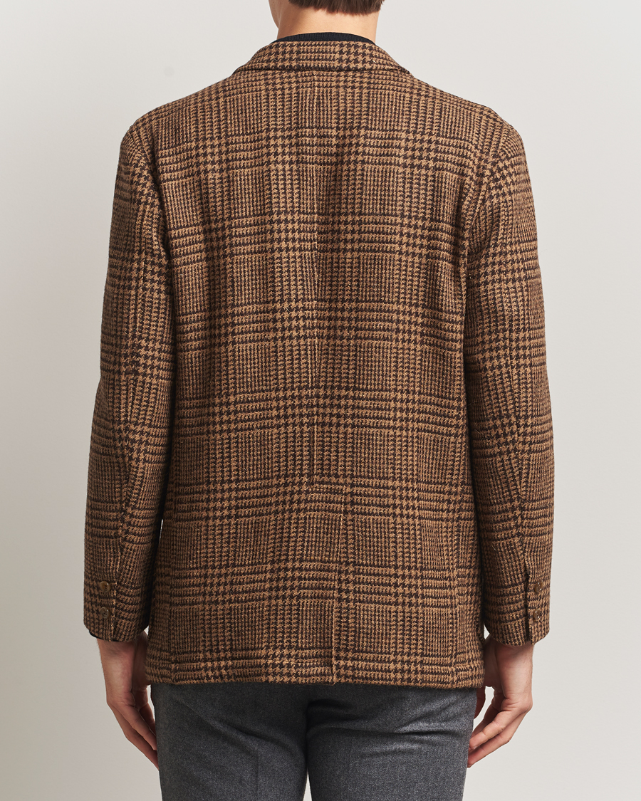 Herr | Kavajer | Kamakura Shirts | Unconstructed Ivy Blazer Brown Glenplaid