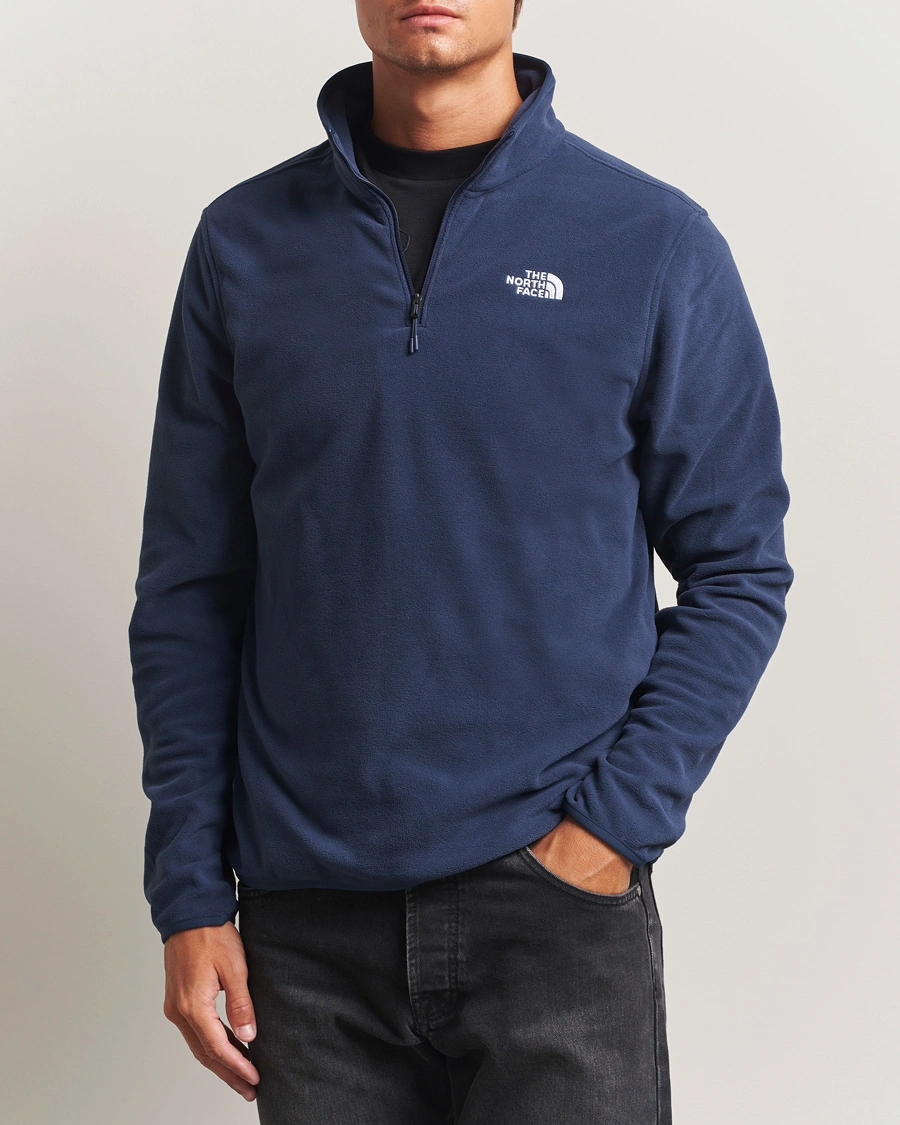 Herr | Tröjor | The North Face | Glacier Fleece 1/4 Zip Navy