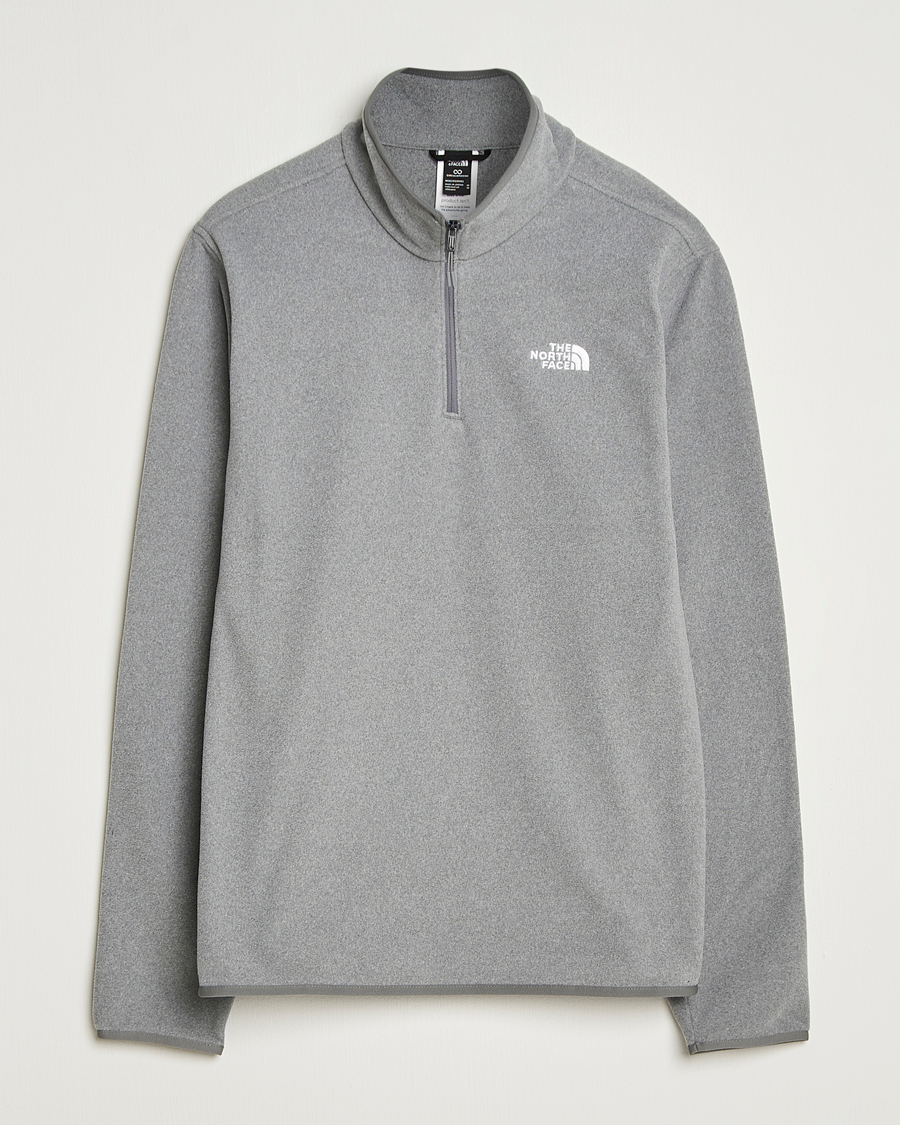 Herr | Tröjor | The North Face | Glacier Fleece 1/4 Zip Grey