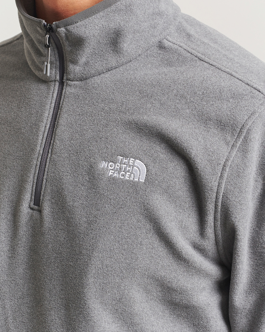 Herr | Tröjor | The North Face | Glacier Fleece 1/4 Zip Grey