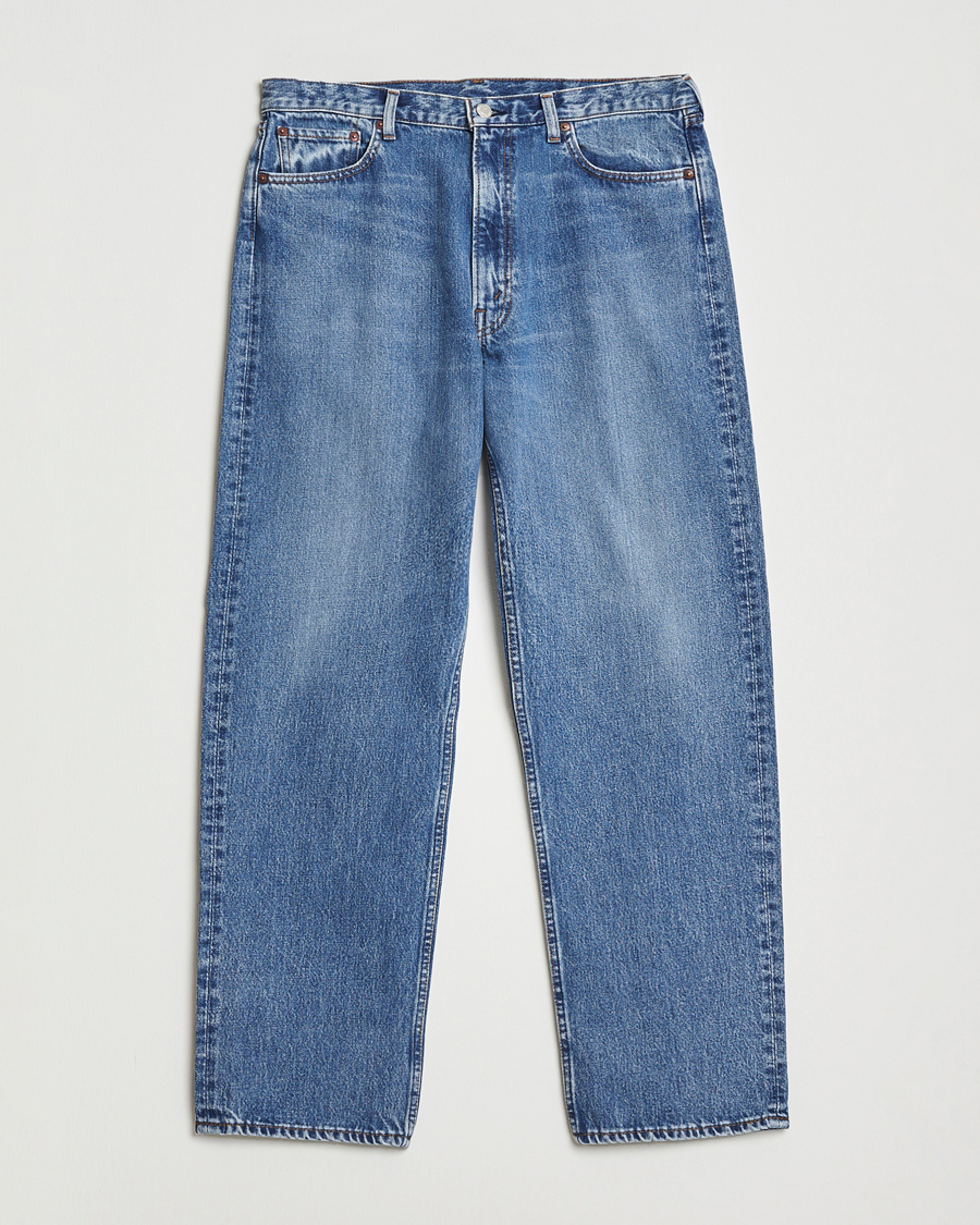Herr | Skjortor | orSlow | 101 Dad Fit Jeans Denim Used