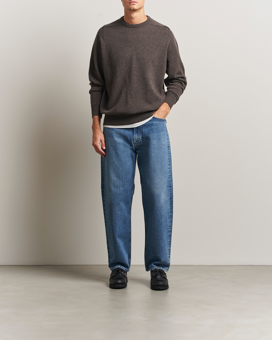 Herr | Skjortor | orSlow | 101 Dad Fit Jeans Denim Used
