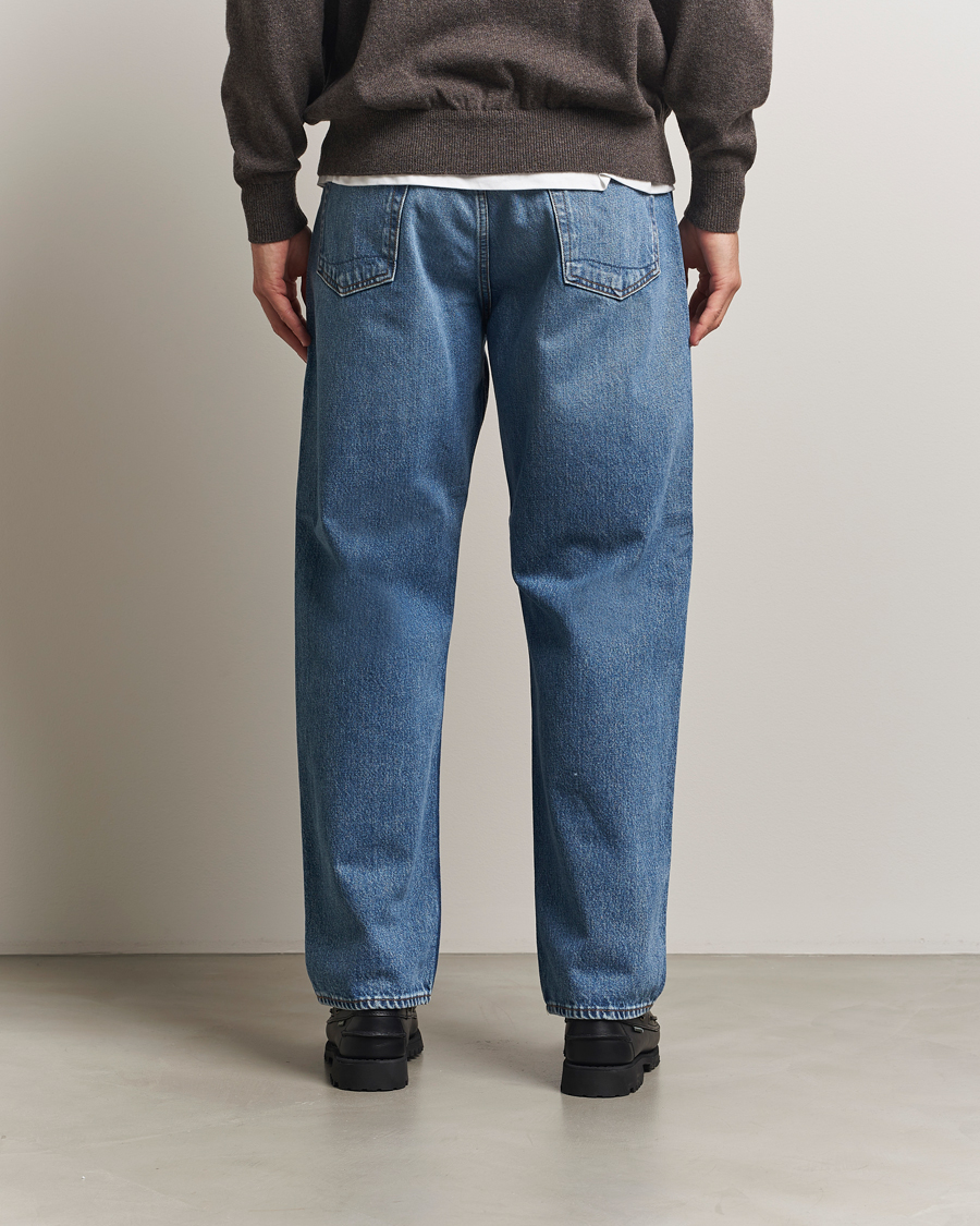 Herr | Skjortor | orSlow | 101 Dad Fit Jeans Denim Used