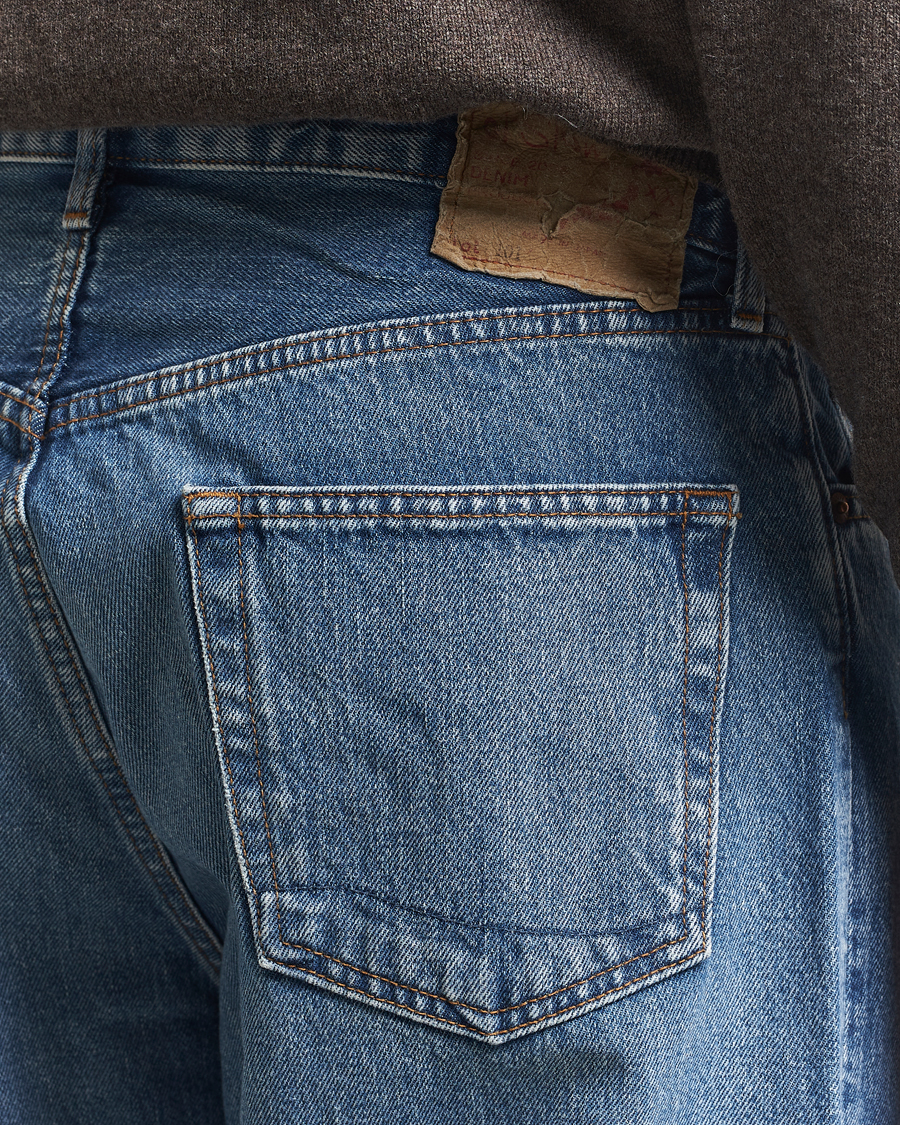 Herr | Skjortor | orSlow | 101 Dad Fit Jeans Denim Used