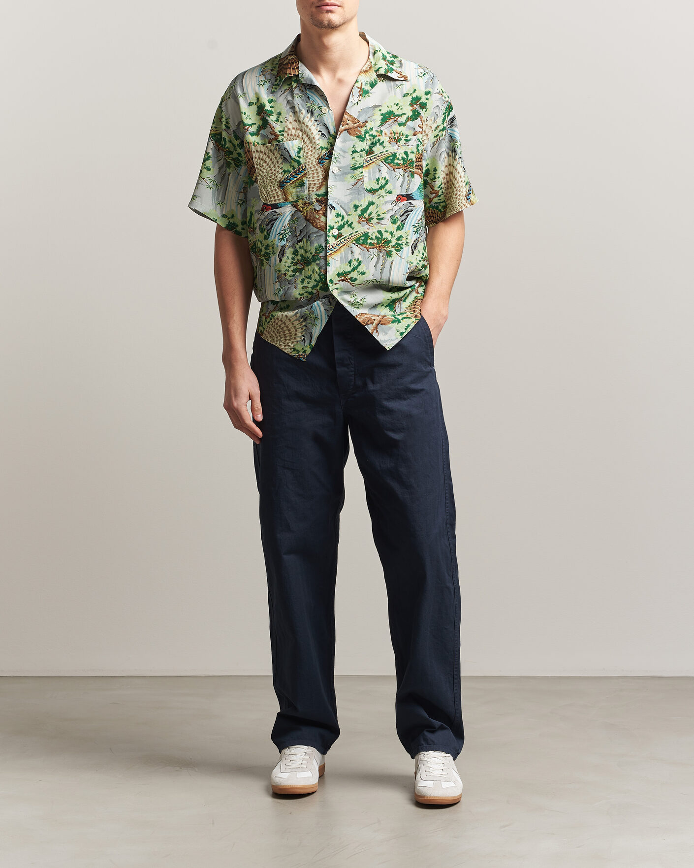 Herr | Byxor | orSlow | French Work Pants Navy