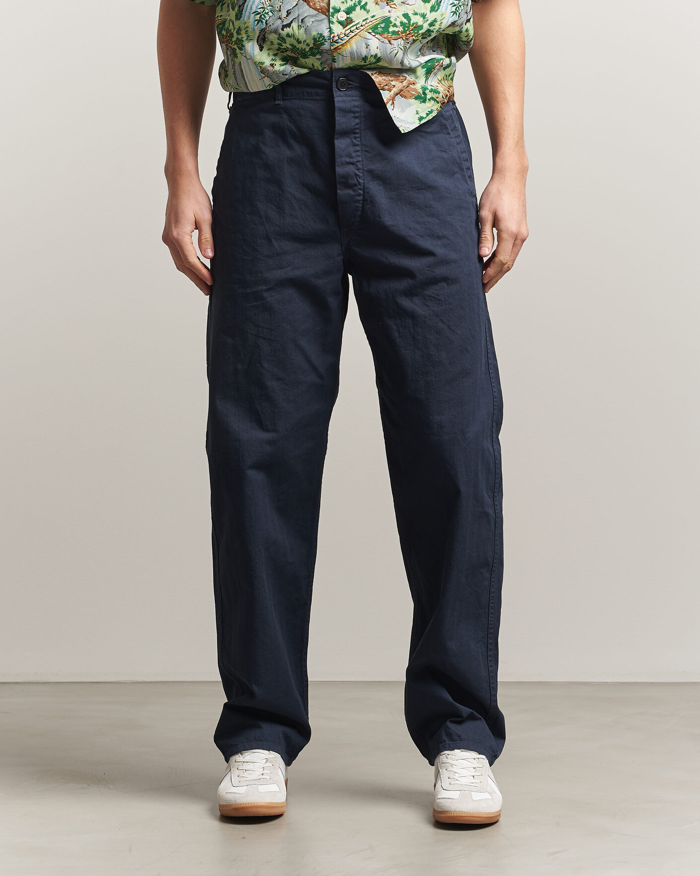 Herr | Byxor | orSlow | French Work Pants Navy